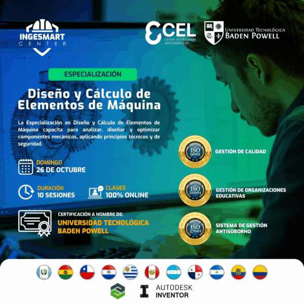 Especialización en Diseño y Cálculo de Elementos de Máquina