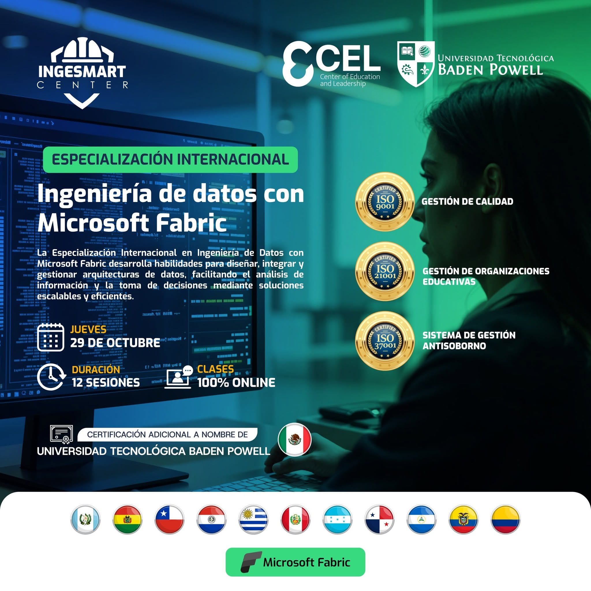 Especialización Internacional en Ingeniería de Datos con Microsoft Fabric