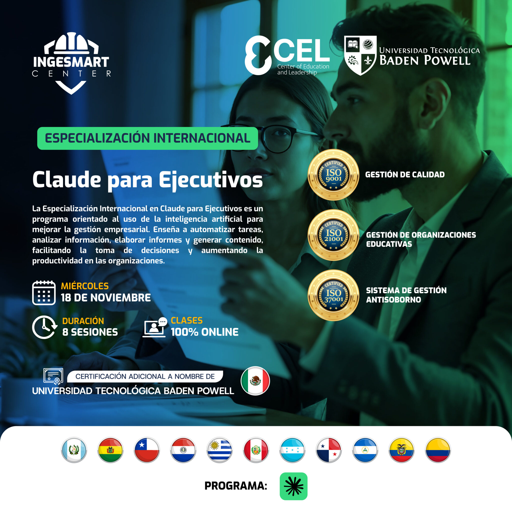 Especialización Internacional en Claude para Ejecutivos